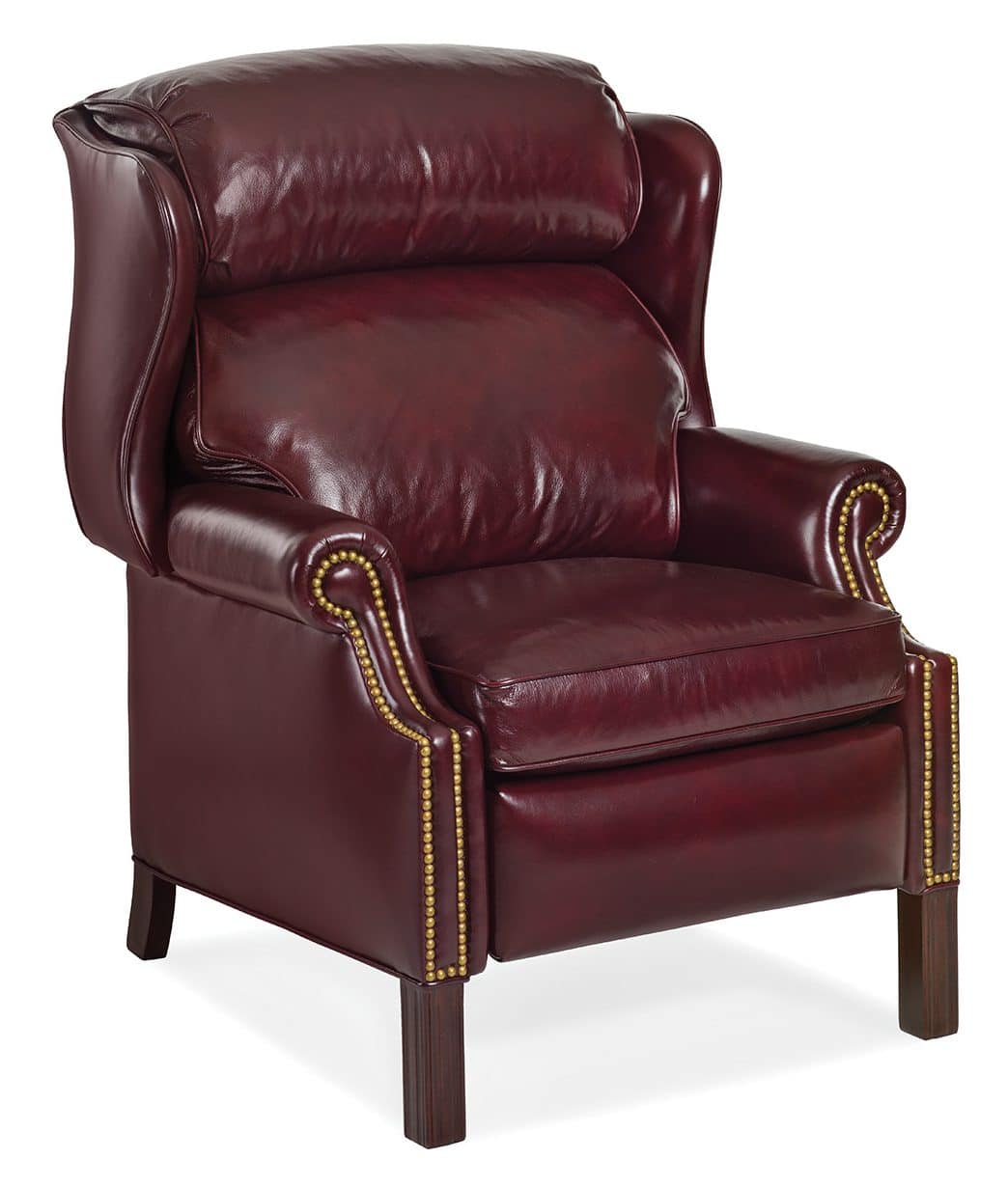 Hancock and Moore 1021 Woodbridge Chippendale Wing Recliner