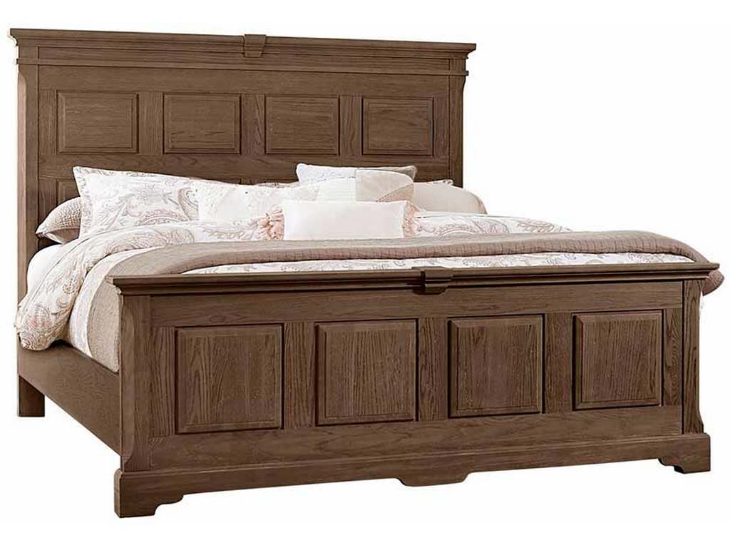 Artisan and Post 112-669-966-733-MS2 Heritage King Mansion Bed Cobblestone Oak