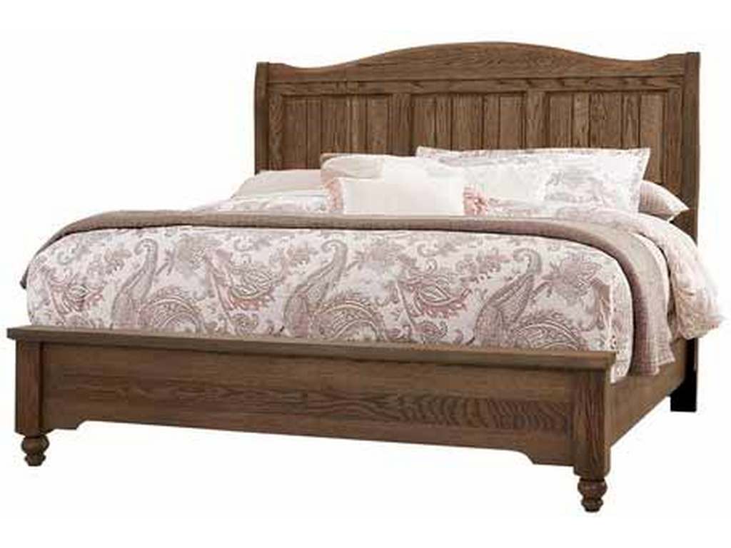 Artisan and Post 112-663-166-733-MS2 Heritage King Sleigh Bed Cobblestone Oak