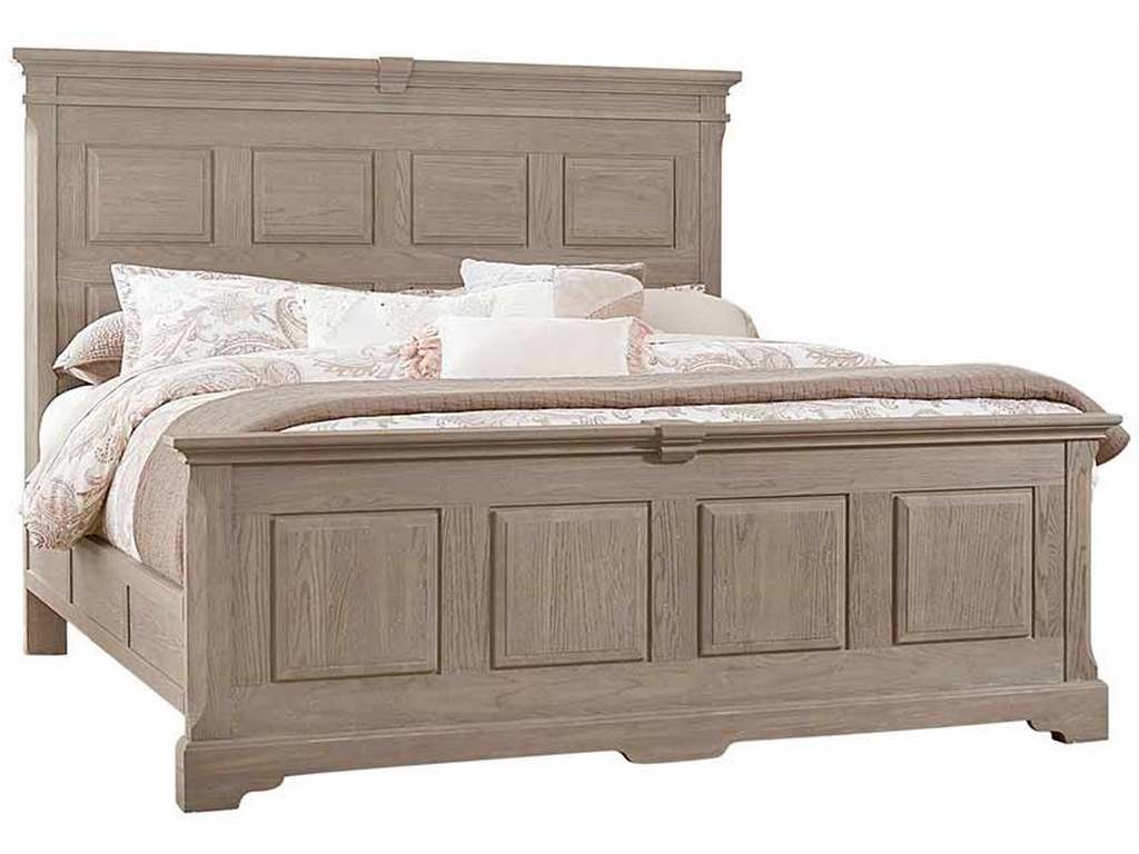 Artisan and Post 114-669-966-833-MS2 Heritage King Mansion Bed with Optional Decorative Side Rails Greystone