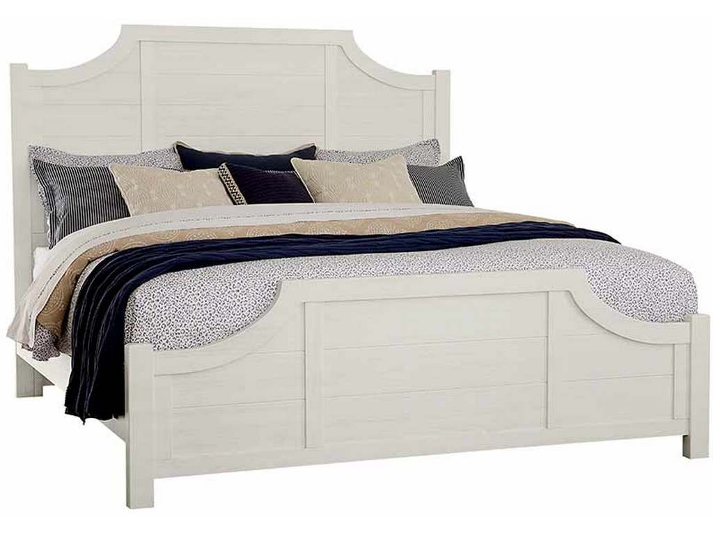 Artisan and Post 116-667-766-733-MS2 Maple Road Two-Tone King Scalloped Bed Soft White