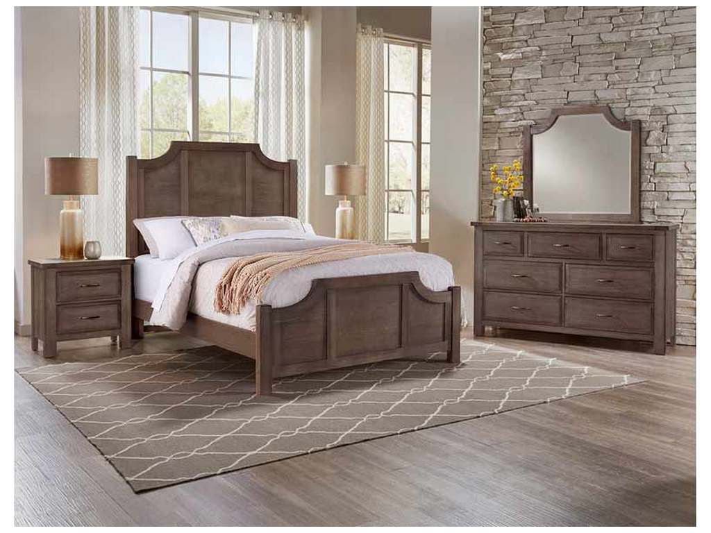 Artisan and Post 117-667-766-733-MS2 Maple Road King Scallop Bed Maple Syrup