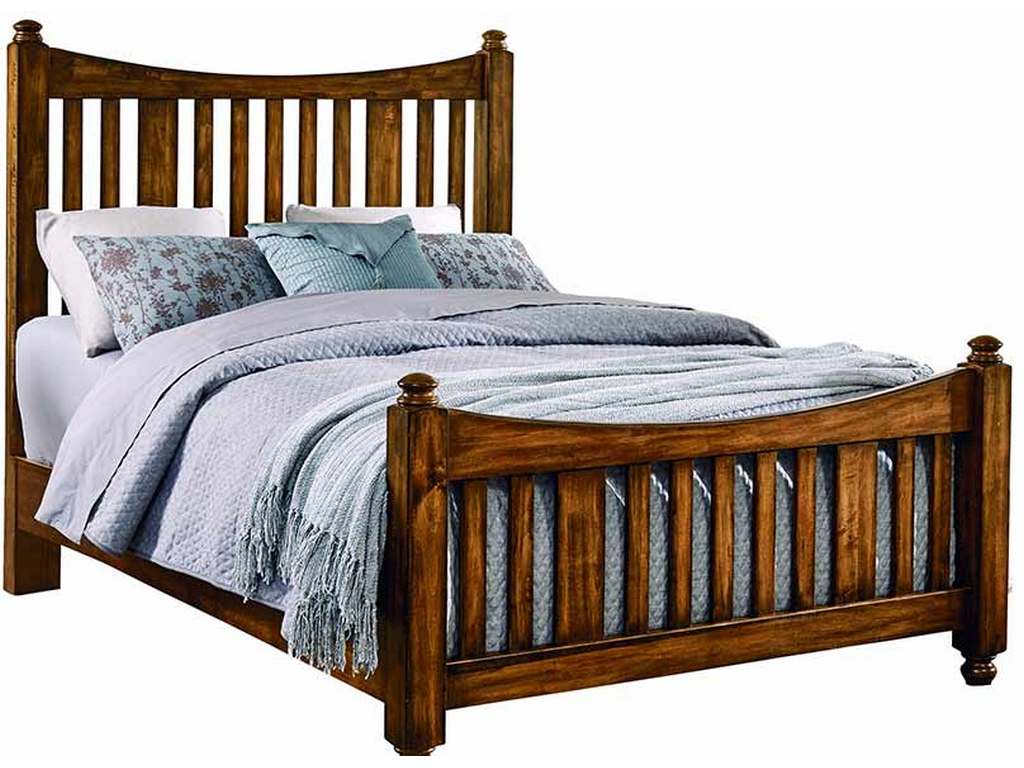 Artisan and Post 118-558-855-722 Maple Road Queen Slat Poster Bed with Slat Poster Footboard Antique Amish Artisan and Post 118-558-855-722 Maple Road Queen Slat Poster Bed with Slat Poster Footboard Antique Amish