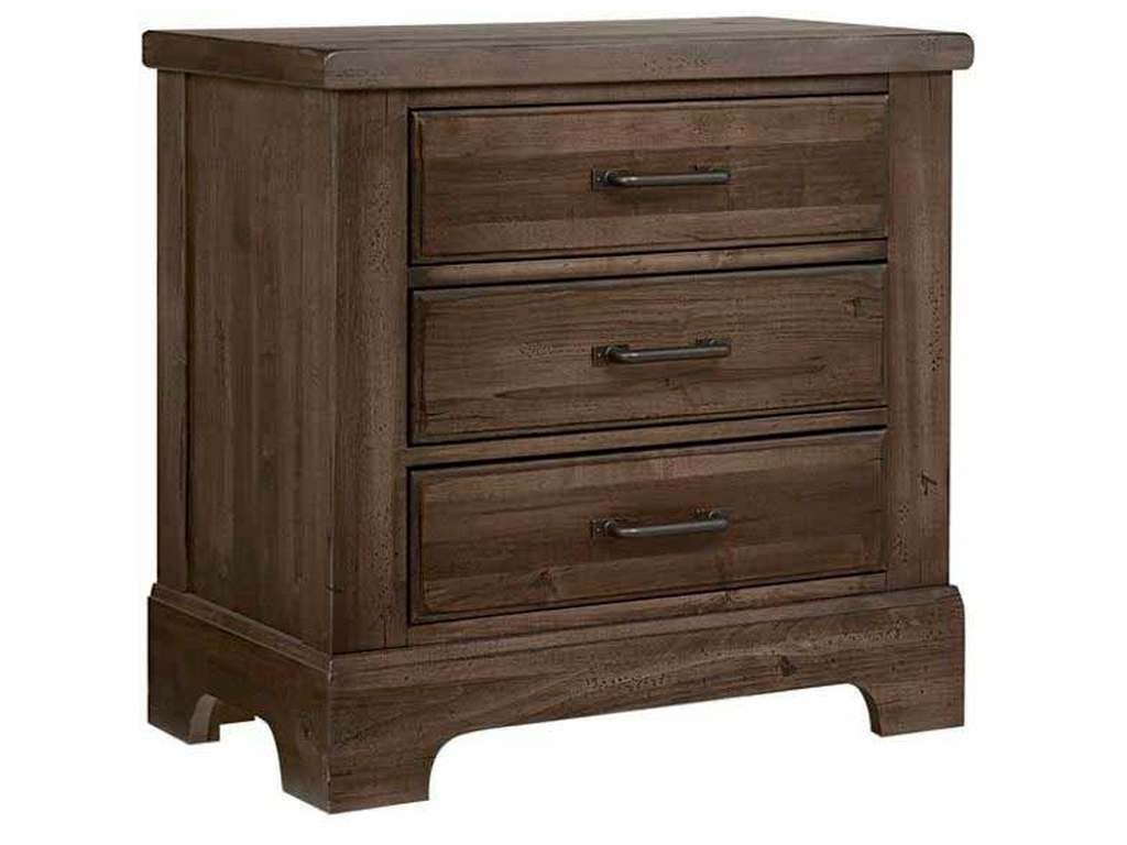 Artisan and Post 170-227 Cool Rustic Nightstand 3 Drawers Mink