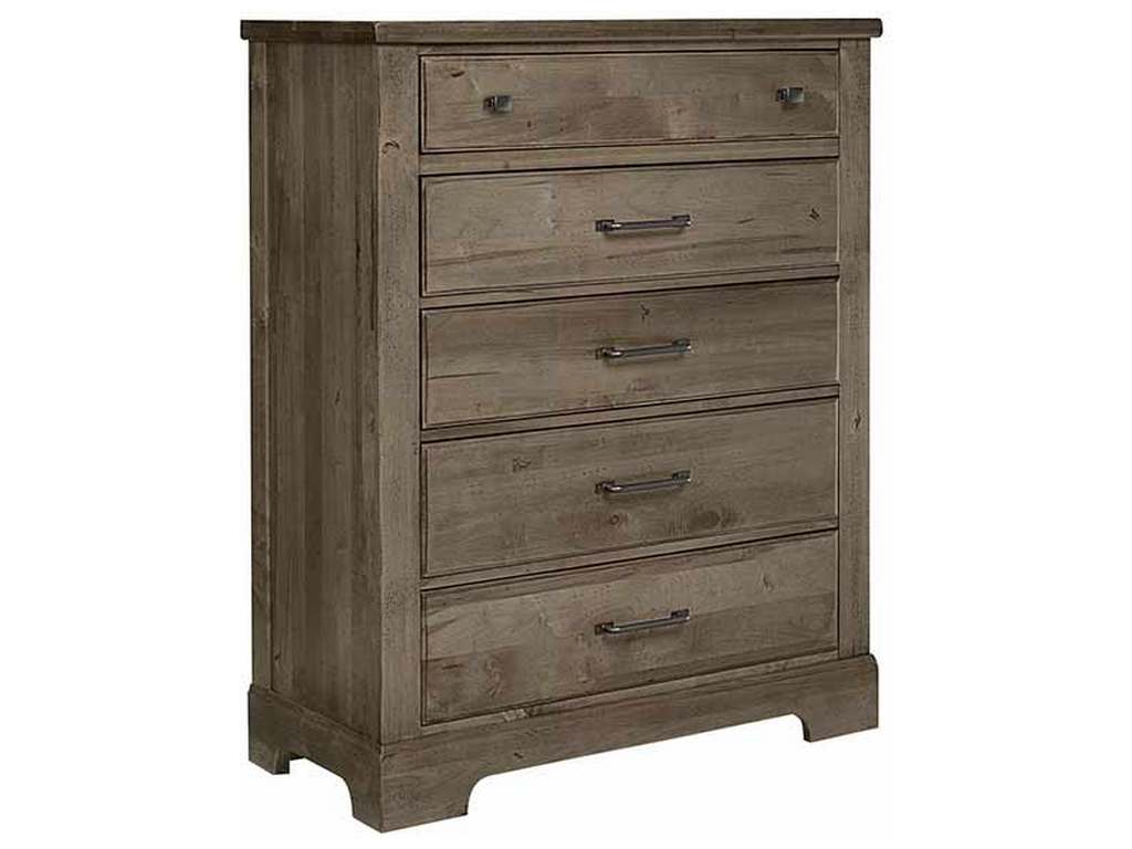 Artisan and Post 172-115 Cool Rustic Chest 5 Drawers Stone Grey