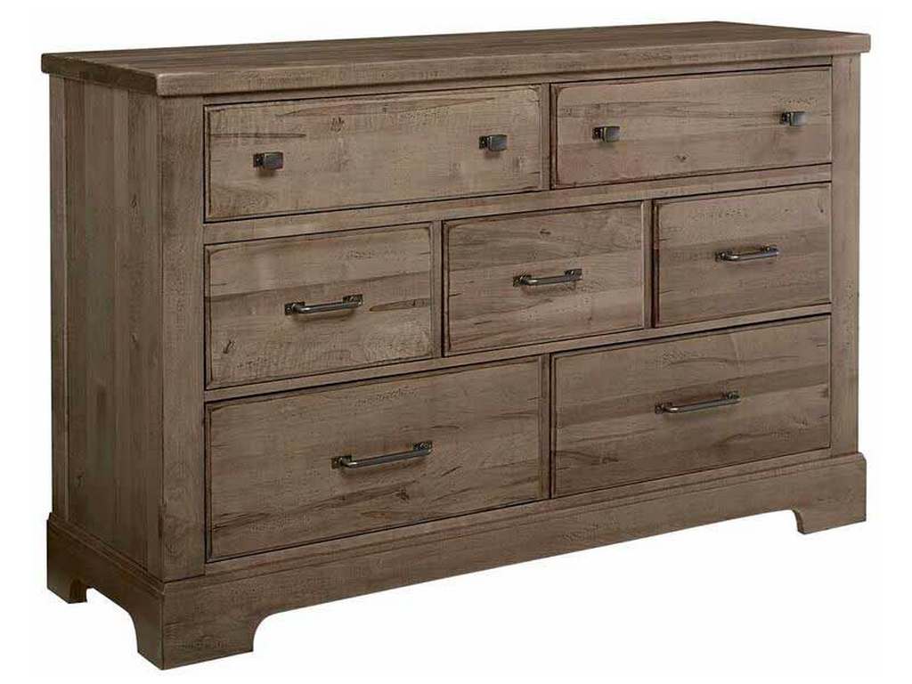 Artisan and Post 172-002 Cool Rustic Dresser 7 Drawers Stone Grey