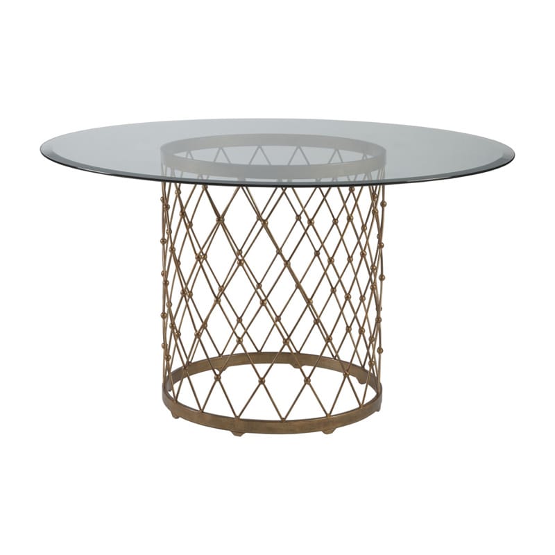 Artistica Home 2009-870-46-54C Royere Dining Table with Glass Top