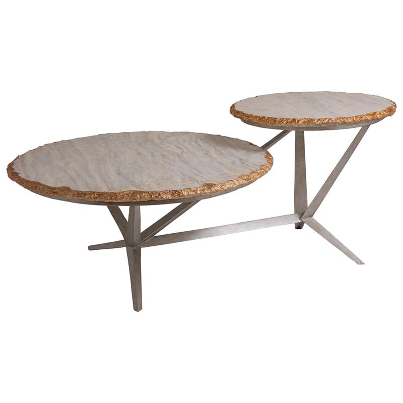 Artistica Home 2069-943 Cosmos Tiered Round Cocktail Table