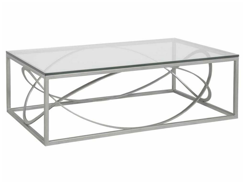 Artistica Home 2234-945-46 Metal Designs Ellipse Rectangular Cocktail Table