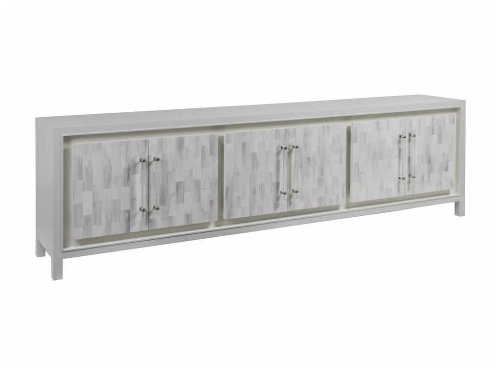 Artistica Home 2267-908 Signature Designs Elation White Long Media Console