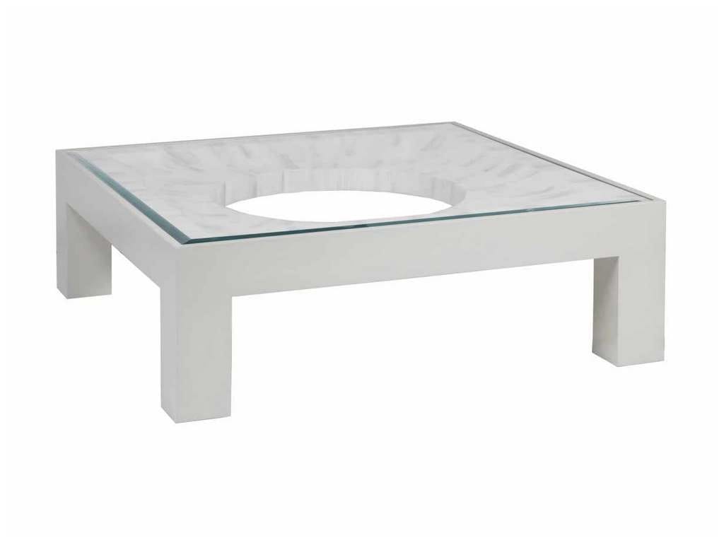 Artistica Home 2267-947 Signature Designs Elation White Square Cocktail Table