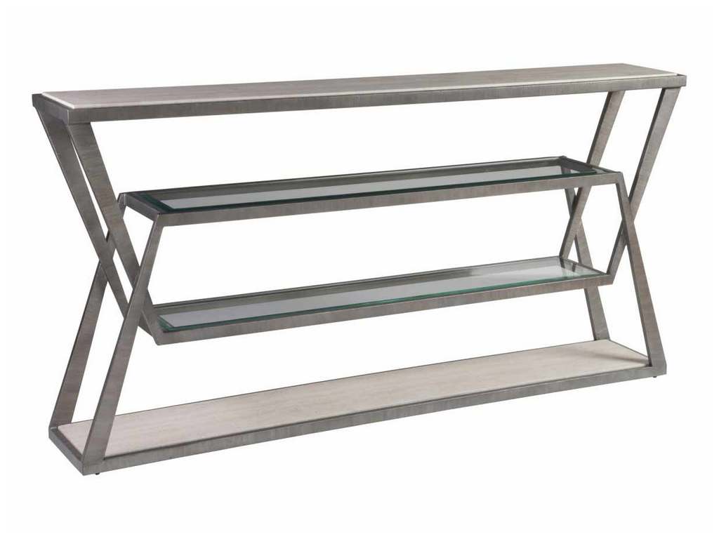 Artistica Home 2273-966 Signature Designs Adamo Silver Gray Console