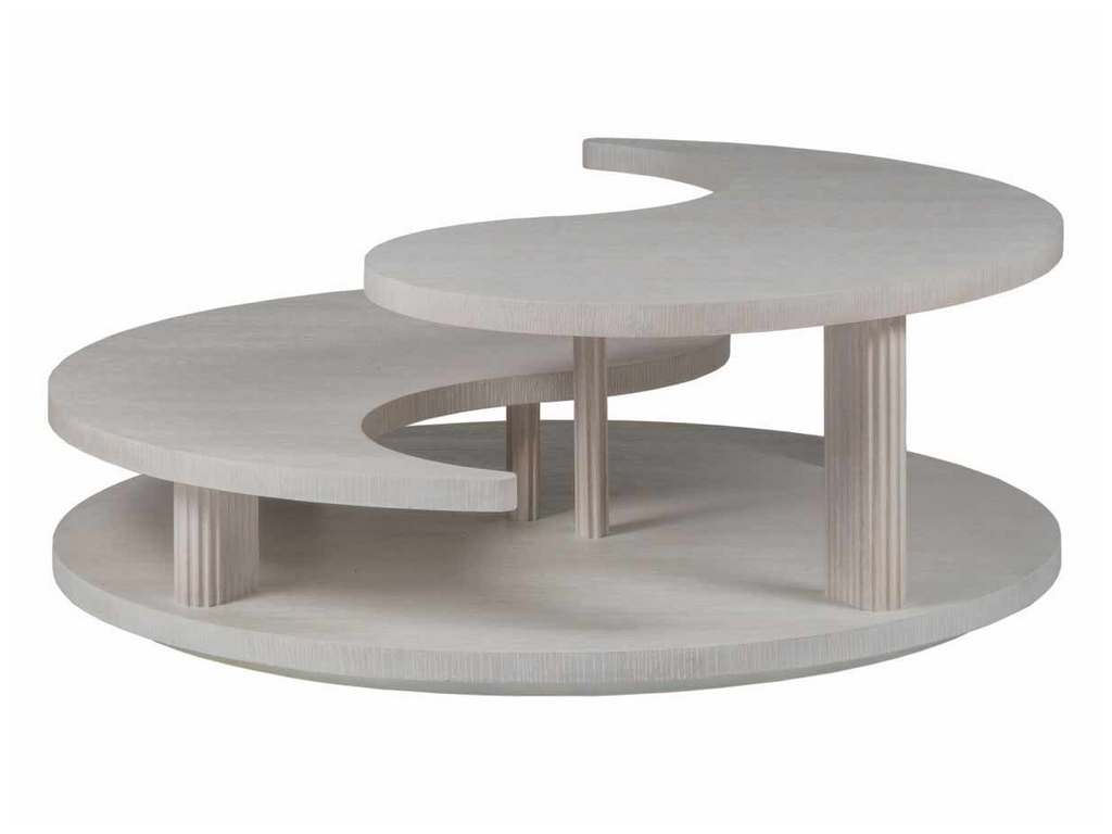 Artistica Home 2287-943 Signature Designs Misty Gray Yin Yang Cocktail Table