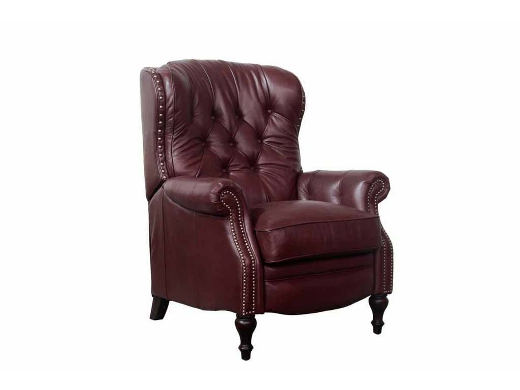 BarcaLounger 7-4733-5700-76  Kendall Low Leg Recliner Shoreham Wine