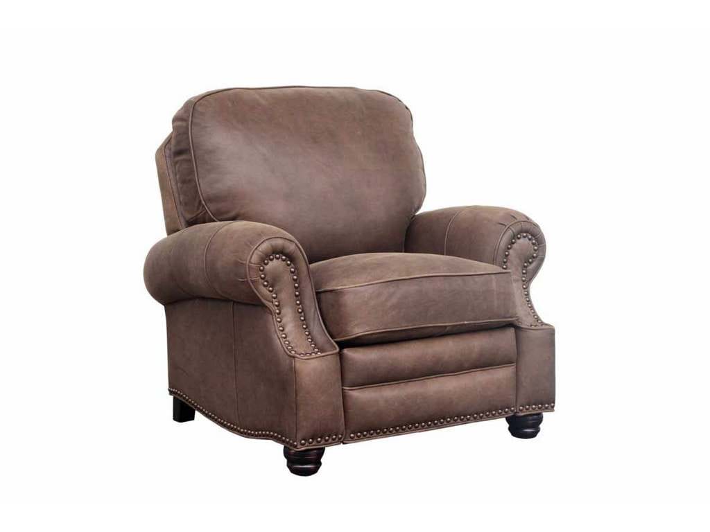 BarcaLounger 7-4727-5700-85  Longhorn Low Leg Recliner Shoreham Chocolate