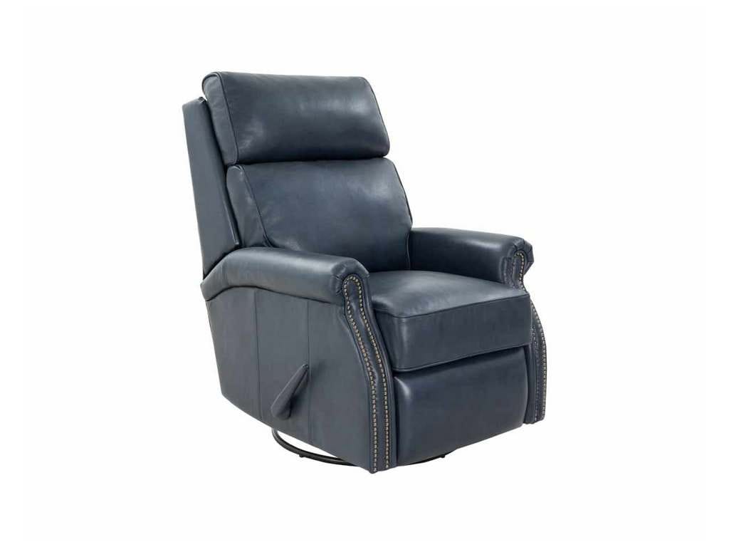 BarcaLounger 8-4001-5708-45  Crews Swivel Glider Recliner Barone Navy Blue