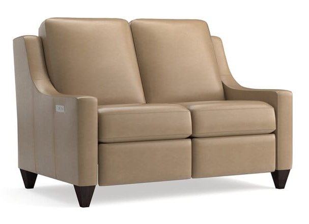 Bassett M000-42ML Reclining Leather Loveseat