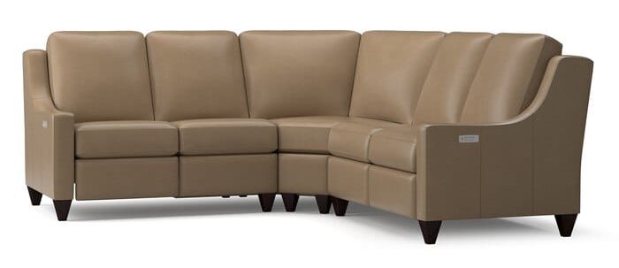 Bassett M000-LSECT3L Reclining Leather L Sectional