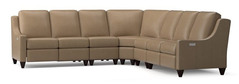 Bassett M000-LSECT5L Reclining Leather L Sectional