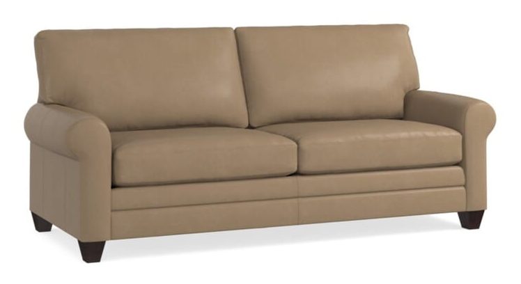 Bassett 3851-62L Carolina Leather Sock Arm Sofa Bassett 3851-62L Carolina Leather Sock Arm Sofa