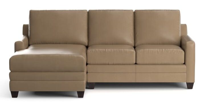 Bassett 3885-LCSECTLS Carolina Leather Thin Track Arm L Chaise Sect