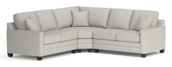 Bassett 3885-LSECT2 Carolina Thin Track Arm L Sectional