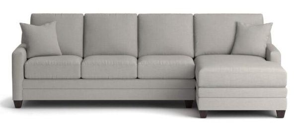 Bassett 3885-RCSECTL Carolina Thin Track Arm Right Chaise Sectional