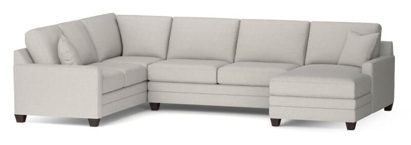Bassett Furniture 3885-USECT Carolina Thin Track Arm U Shaped Sectional