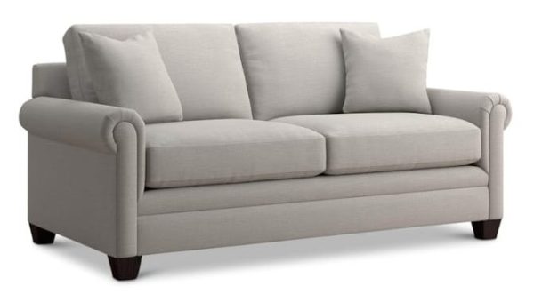 Bassett 3887-52 Carolina Panel Arm Studio Sofa