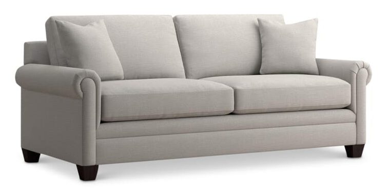 Bassett 3887-62 Carolina Panel Arm Sofa