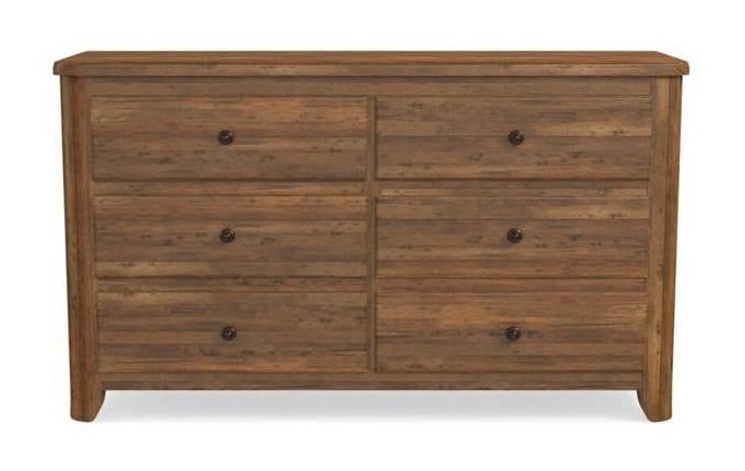 Bassett 2015-0237 Heritage Maple 6 Drawer Dresser