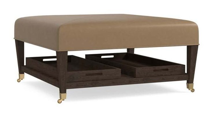 Bassett 1510-3939L Kara Medium Leather Ottoman Bassett 1510-3939L Kara Medium Leather Ottoman