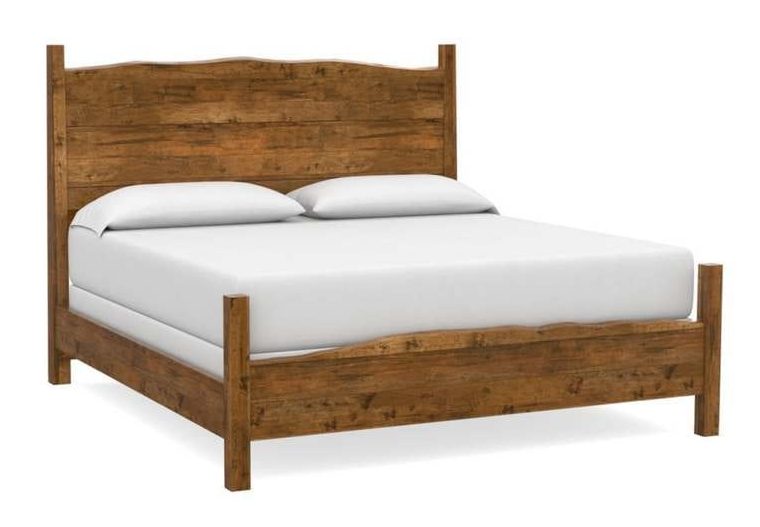 Bassett 2015-K169 Heritage Maple Live Edge Panel King Bed