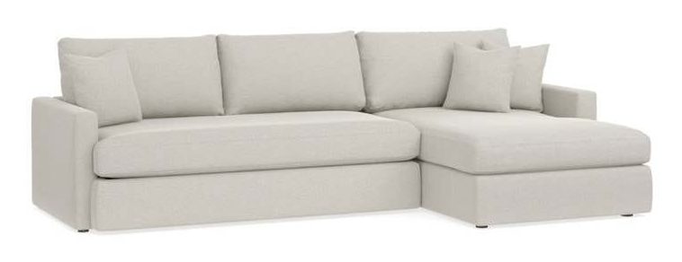 Bassett 2611-BRCSECT  Allure Right Chaise Bench Seat Sectional