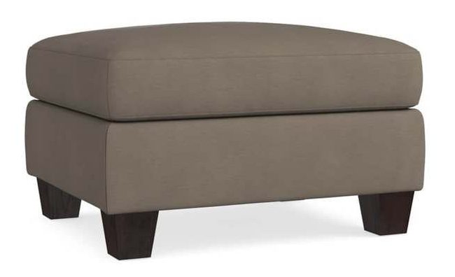 Bassett 3101-01L Ellery Leather Ottoman Bassett 3101-01L Ellery Leather Ottoman