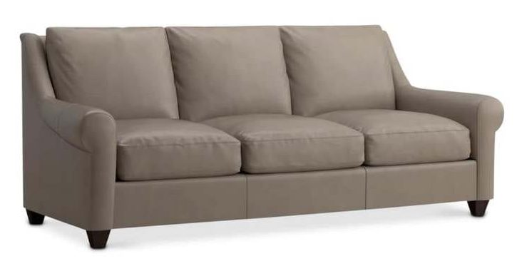 Bassett 3101-72L Ellery Leather Sofa