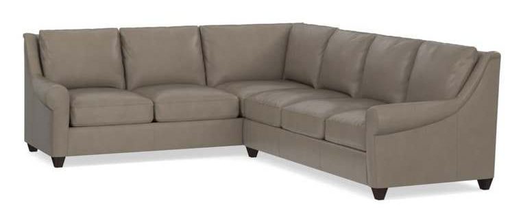 Bassett 3101-LSECTLL Ellery Large L Shaped Leather Sectional