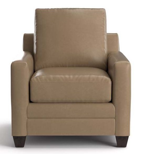 Bassett 3885-12L  Carolina Leather Thin Track Arm Chair