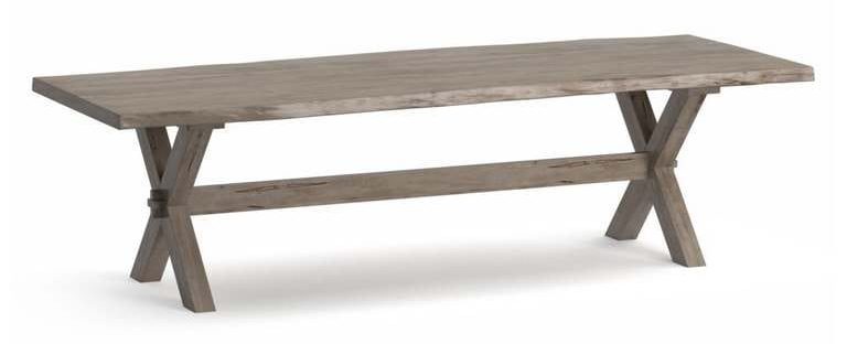 Bassett 4021-0842XLE Crossbuck Dining Table