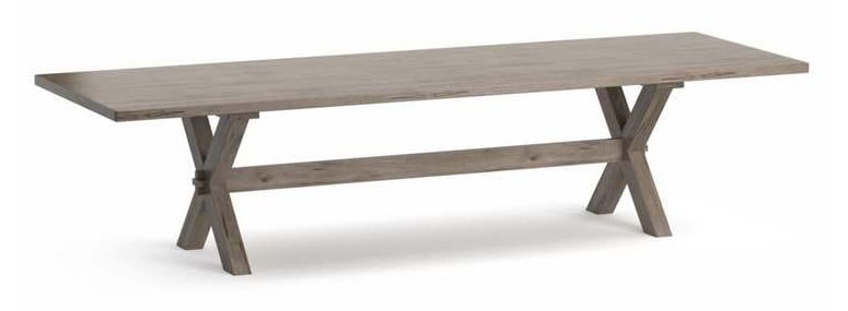 Bassett 4021-2642X Crossbuck Maple Dining Table