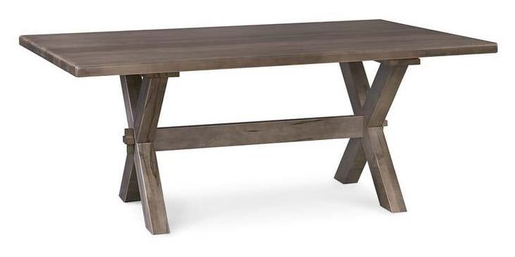 Bassett 4021-7242X Crossbuck Maple Dining Table
