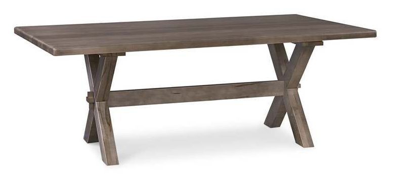 Bassett 4021-9042X Crossbuck Maple Dining Table