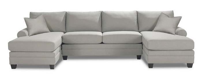 Bassett 3851-CSECT  Carolina Sock Arm Double Chaise Sectional