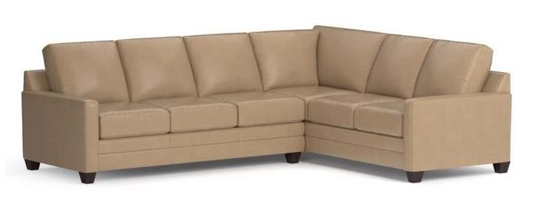 Bassett 3885-LLSECTLR  Carolina Leather Thin Track Arm L Shaped Sect