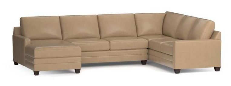 Bassett 3885-USECTLR Carolina Leather Thin Track Arm U Sectional Bassett 3885-USECTLR Carolina Leather Thin Track Arm U Sectional