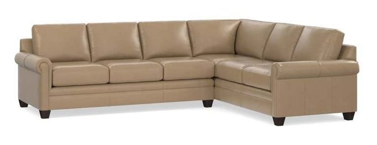 Bassett 3887-LLSECTLR  Carolina Leather Large L Shape Sectional