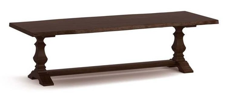 Bassett 4021-0842HLE Harvest Maple Live Edge Dining Table