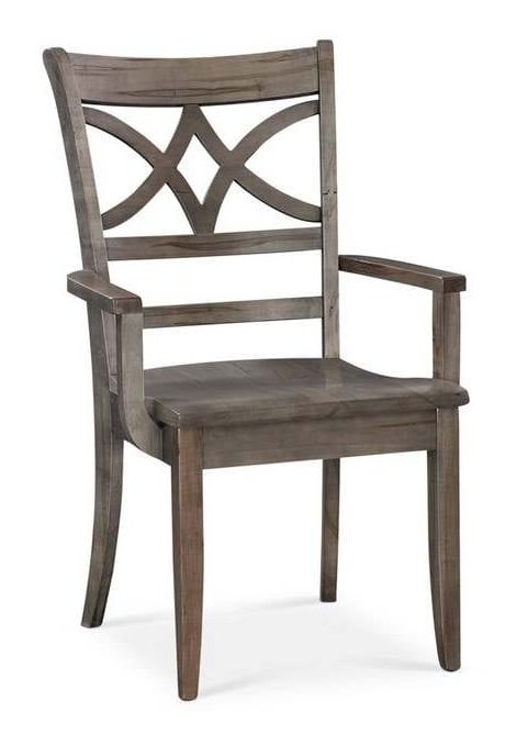 Bassett 4021-1000DB Merrill Maple Arm Chair