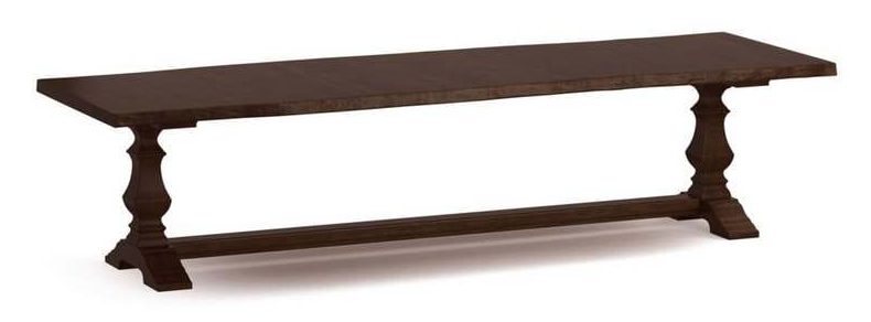 Bassett 4021-2642HLE Harvest Maple Live Edge Dining Table