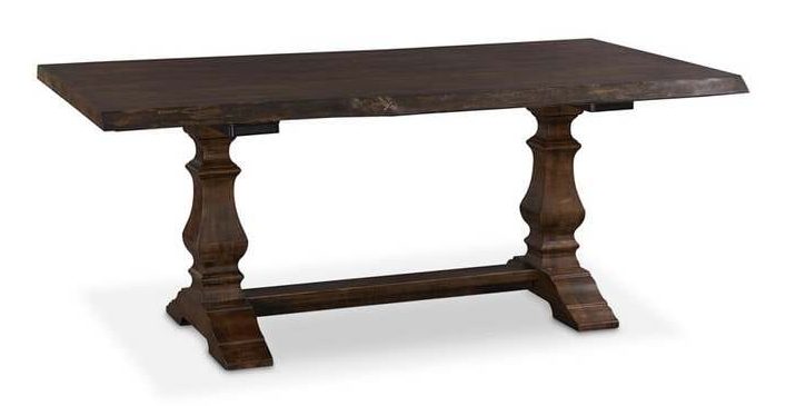 Bassett 4021-7242HLE Harvest Maple Live Edge Dining Table